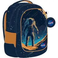 Luna: NASA zaoblený školní batoh se 3 přihrádkami, batoh 32x18x43 cm
