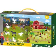Luna: Sada zvířecích figurek Jasper Land Farm, 34 kusů