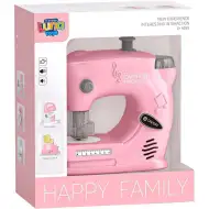 Luna: Šicí stroj Happy Family růžový se světlem a zvuky