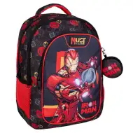 Luna: Zakulacený tříkomorový batoh Must Team Iron Man 32x18x43 cm