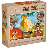 Lví král 2 v 1 24dílné Eco mini puzzle a omalovánka 35x25 cm – Lisciani