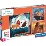 Lví král 3x48dílné Supercolor puzzle - Clementoni