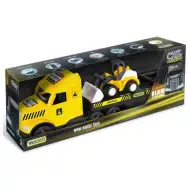 Magic Truck Technic: Náklaďák s buldozerem a světlem 80cm - Wader
