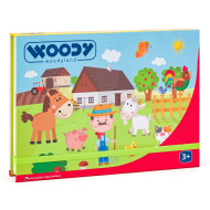 Magnetické puzzle v krabičce - Farma - Woodyland