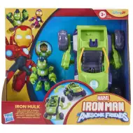 Marvel: Iron Man 2 v 1 Mech Hulk auto a sada figurek - Hasbro