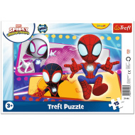 Marvel Spidey pavoučí tým 15dílné rámované puzzle - Trefl