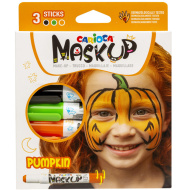 Maskup: Dýňová sada na malování obličeje s 3 barvami - Carioca