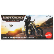 Matchbox A Film: 2024 Triumph Scrambler motorka v papírové krabičce 1/64 – Mattel
