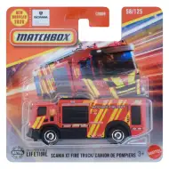 Matchbox: Scania XT hasiči nákladní auto 1/64 - Mattel