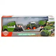 Mikro přepravní kamion s traktorem Fendt a lisem na balíky - Dickie Toys