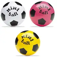 MiniBall fotbalový potiskovaný gumový míč 14 cm v různých variantách.