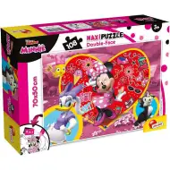 Minnie Mouse 2 v 1, puzzle se 108 dílky a omalovánka 70x50 cm – Lisciani