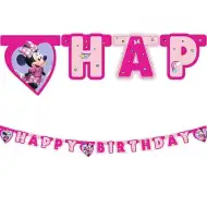 Minnie Mouse a Daisy narozeninový banner s nápisem "Happy Birthday" 200 cm