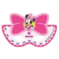 Minnie Mouse růžová papírová maska 6 ks