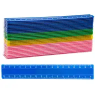 Mlhovina: Plastové pravítko v různých barvách 16 cm