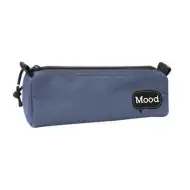 Mood Chrome válcovitý tmavě modrý penál 21x7x7cm