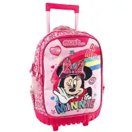 Musí... Minnie Mouse tříkomorový, kolečkový školní batoh, batoh.