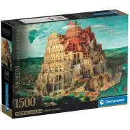 Muzejní sbírka: Babylonská věž 1500 dílků kompaktní puzzle - Clementoni
