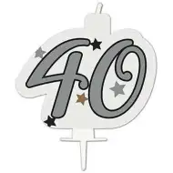 Narozeninová svíčka - číslo 40