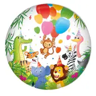 Narozeninový fóliový balónek – Veselý zvířecí motiv 46 cm