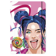 Nebulo: Candy Girl, složka s gumičkou, velikost A4