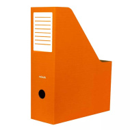Nebulo: Skládací kartonová složka na dokumenty 80 mm, oranžová