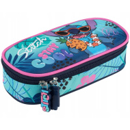 Oválný penál Disney Stitch s nápisem „Stay cool“ PC01 23x9,5x6 cm