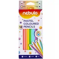 Pastelově barevná sada barevných tužek, 12 kusů