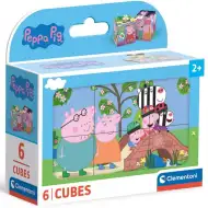Peppa Pig 6dílná pohádková kostka - Clementoni