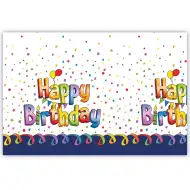 Plastový ubrus Happy Birthday – 120x180 cm