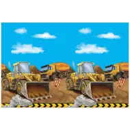 Plastový ubrus s motivem pracovních strojů 120x180 cm