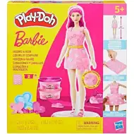 Play-Doh: Barbie srdíčka a korunka na vlasy modelína sada s panenkou – Hasbro