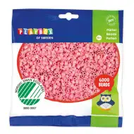PlayBox: 5mm MIDI zažehlovací korálky 6000 ks v pastelově růžové barvě