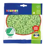 PlayBox: 5mm MIDI zažehlovací korálky 6000 ks v pastelově zelené barvě