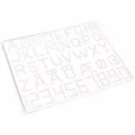 PlayBox: 5mm MIDI žehlicí korálky základní deska s písmeny, čísly a symboly, balení 5 kusů.