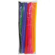 PlayBox: Barevné chenille drátky 100ks 6mm