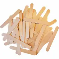 PlayBox: Dekorační dřevěné tyčinky se zaoblenými rohy 150x18mm, balení 100 ks.