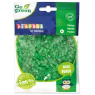 PlayBox: Go Green 5mm MIDI žehlicí korálky, 1000 ks, zelená barva.