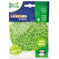 PlayBox: Go Green 5mm MIDI žehlitelné korálky, 1000 ks, světle zelené.