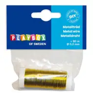 PlayBox: Kovový vázací drát zlaté barvy 0,3 mm 80 m