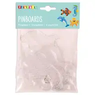 PlayBox: Podložka na zažehlovací korálky MIDI 5 mm – sada 4 ks vodní zvířata