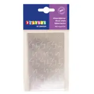 PlayBox: Samolepící stříbrné hvězdy 108 ks 25 mm