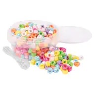 PlayBox: Třpytivé perleťové korálky k navlékání 300 ks
