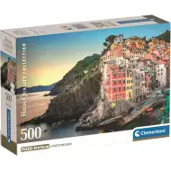 Pobřeží Riomaggiore HQC 500dílné kompaktní puzzle - Clementoni