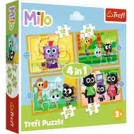 Poznejte Milu a její přátele 4v1 puzzle set - Trefl