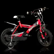 Pro dětské kolo červené barvy ve velikosti 16 - kolo Dino Bikes