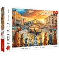 Psi v Benátkách 1000dílné prémiové puzzle - Trefl