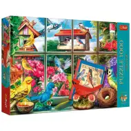 Ptáci za oknem 1000dílné prémiové plus kvalitní puzzle - Trefl