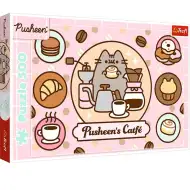 Pusheen kočka v kavárně 500dílné puzzle - Trefl