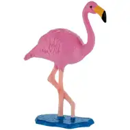 Růžová figurka plameňáka - Bullyland
